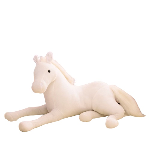 Cheval à bascule pour bébé Alpaga blanc Jouets à bascule en peluche pour  bébé, cheval d'équitation en bois en peluche pour garçon et fille de 1 à 3  ans, jouet à bascule