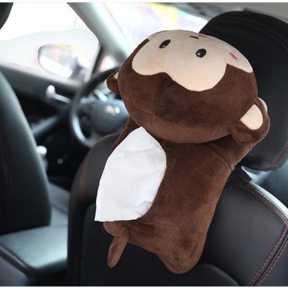 Peluche Singe Housse Boite Mouchoir siege