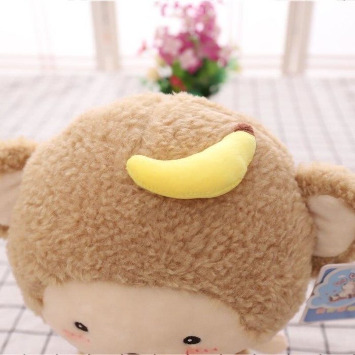 Peluche Singe Passion Banane tête
