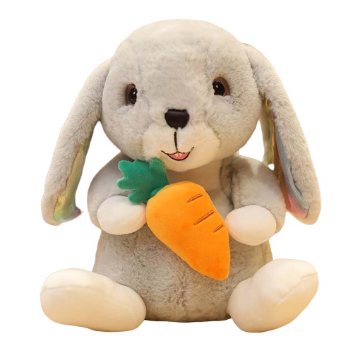 Peluche Lapin avec carotte - 20 cm