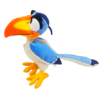 Peluche Zazu Roi Lion cote Peluche Zazu Roi Lion cote